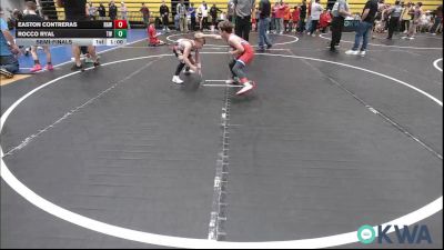 70 lbs Semifinal - Easton Contreras, Raw Wrestling Club vs Rocco Ryal, Tuttle Wrestling