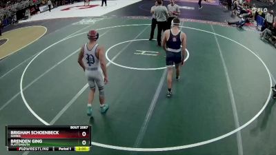 Champ. Round 1 - Brigham Schoenbeck, Norris vs Brenden Ging, Plattsmouth