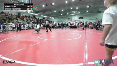 55-58 lbs Semifinal - Ronnie Leyba, Team Tulsa Wrestling Club vs Everlee Henderson, Standfast