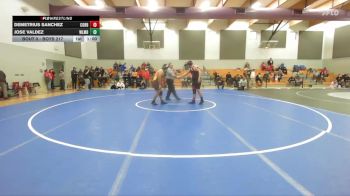 Boys 217 lbs Cons. Round 2 - Demetrius Sanchez, Corning Boys vs Jose Valdez, Williams Boys