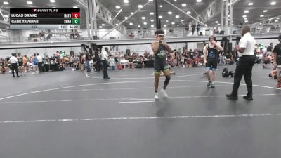 157 lbs Round 3 (6 Team) - Lucas Drake, Mat Assassins Red vs Gabe Taveras, Savage WA Boogiemen