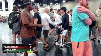 113 lbs Round 7 (8 Team) - Michael Santoro, Carolina Exteme Black vs Logan Mcbride, Foxfire Wrestling Club