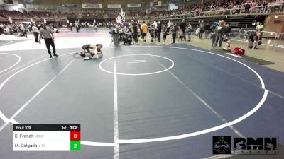 109 lbs Quarterfinal - Conner French, Nocap vs Maddox Delgado, U-Town Hammers