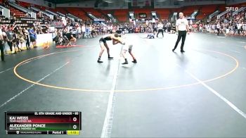 85 lbs Quarterfinal - Alexander Ponce, Bulldog Premier WC vs Kai Weiss, Team Hammer WA