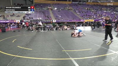160 lbs Semis & 3rd Wb (16 Team) - Taylor Colangelo, Colorado Mesa University vs Kaylie Hall, Presbyterian