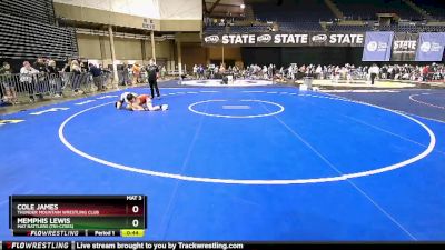 105 lbs Quarterfinal - Cole James, Thunder Mountain Wrestling Club vs Memphis Lewis, Mat Rattlers (Tri-Cities)