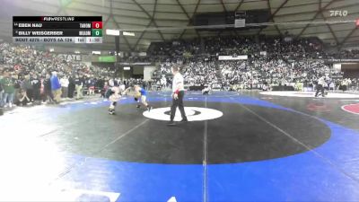 Boys 4A 126 lbs Champ. Round 2 - Billy Weisgerber, Mead vs Eben Nau, Tahoma