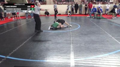 90_B lbs Consi Of 4 - Jake Sparks, Connellsville vs Connor Beckman, Hempfield