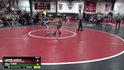 Round 2 - Jasmine Jamison, Fort Madison Wrestling Club vs Nola Marin, CatPac