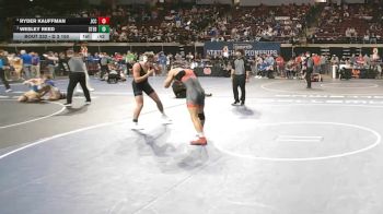 D 3 150 lbs Cons. Semi - Ryder Kauffman, John Curtis Christian vs Wesley Reed, St. Edmund