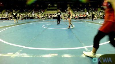 115 lbs Semifinal - Kambrey Phillips, Bristow Youth Wrestling vs Ayva Perez, Hinton Takedown Club