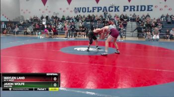 182 lbs Semifinal - Waylen Land, W. F. West vs Jaxon Wolfe, Shelton