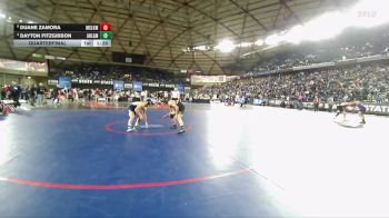 Boys 4A 144 lbs Quarterfinal - Dayton Fitzgibbon, Arlington vs Duane Zamora, Moses Lake