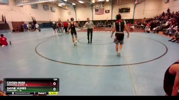 126 lbs Round 2 (10 Team) - Dayne Humes, Moorcroft vs Caysen Ross, Burns/Pine Bluffs