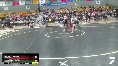 197 lbs Quarterfinal - Jonathan Clack, Mount Olive vs Micha Clemson, Emmanuel