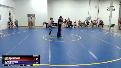 106 lbs Placement Matches (8 Team) - Joshua Brooks, Texas vs Evan Durand, Maryland