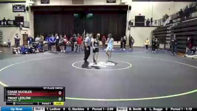113 lbs Placement Matches (8 Team) - Trent Ledlow, Pell City vs Chase Nuckles, Chelsea