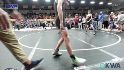 88 lbs Quarterfinal - Kingston Huff, Elgin Wrestling vs Brooks Bayouth, Saints Youth Wrestling Club