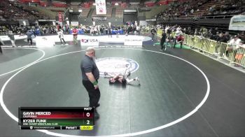 63 lbs Cons. Round 3 - Gavin Merced, California vs Kyzer Funk, One Champ Wrestling Club