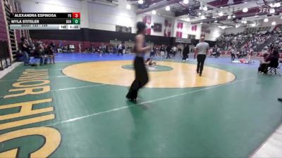 135 lbs Champ. Round 1 - Alexandra Espinosa, Palm Desert vs Myla Stiteler, Bonita
