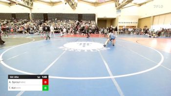 162-H lbs Round Of 64 - Ayden Sproul, North Babylon Athletic Club vs Tyler Kot, Este Built