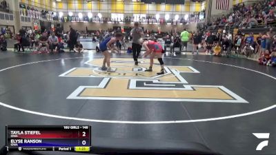 148 lbs Quarterfinal - Tayla Stiefel, Iowa vs Elyse Ranson, Iowa