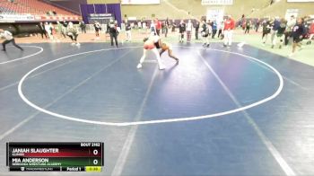 112 lbs Cons. Semi - Janiah Slaughter, Illinois vs Mia Anderson, Nebraska Wrestling Academy