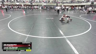 70-75 lbs Quarterfinal - Chase Holzbauer, Mollitium Wrestling Club vs Jed Wulfekuhle, DC Elite Wrestling