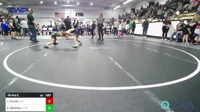 67 lbs Rr Rnd 2 - Jett Duran, Jay Wrestling Club vs Colson Beckley, Team Tulsa Wrestling Club