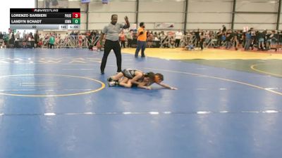 60 lbs Round 5 - 3:00pm Friday - Lorenzo Barbieri, PA USA vs Landyn Schadt, Iowa Black