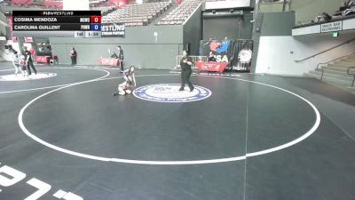 67-73 lbs Champ. Round 3 - Cosima Mendoza, Manteca Cobras Wrestling Club vs Carolina Guillent, Poway Wrestling