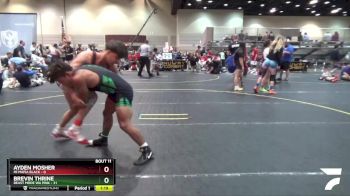 155 lbs Round 4 (6 Team) - Brevin Thrine, Beast Mode WA Pink vs Ayden Mosher, Mi Mafia Black