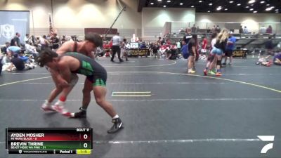 155 lbs Round 4 (6 Team) - Brevin Thrine, Beast Mode WA Pink vs Ayden Mosher, Mi Mafia Black