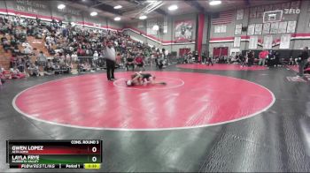 105 lbs Cons. Round 3 - Gwen Lopez, Alta Loma vs Layla Frye, Murrieta Valley