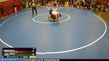 132 lbs Cons. Round 4 - Aden Arista, Lakeside vs Diego Brito, Granite Hills (El Cajon)