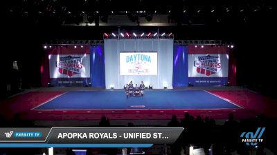 Apopka Royals - Unified Stunt Group [2022 CheerABILITIES -- Non-Affiliated Exhibition Day 1] 2022 NCA Daytona Beach Classic