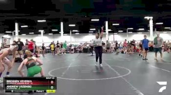 80 lbs Round 6 (8 Team) - Brennen Veverka, U2 Upstate Uprising Blue vs Andrew Uszenski, 84 Athletes