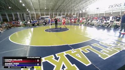 165 lbs Placement Matches (8 Team) - Cooper Williams, Louisiana vs Dominic Pardi, Minnesota Red