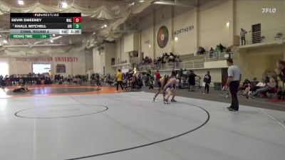 184 lbs Cons. Round 4 - Devin Sweeney, Washington & Lee vs Khalil Mitchell, Averett