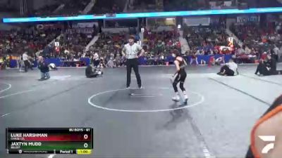 61 lbs Quarterfinal - Luke Harshman, Chase Co. vs Jaxtyn Mudd, Beloit