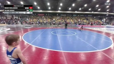 75 lbs Cons. Round 2 - Slade Stout, Stanley Wrestling Club vs Noah Hollamon, Mine Yard Dogs Wrestling Club
