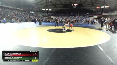 74 lbs Champ. Round 2 - Brandon Howard, Fife Thunder Wrestling vs Alontae Pittman, Washington