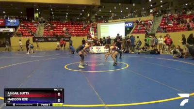 117 lbs Cons. Semi - Abigail Butts, OK vs Madison Roe, OK