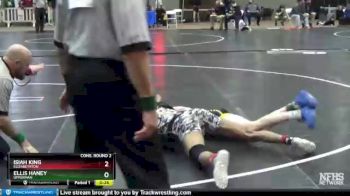 A 120 lbs Cons. Round 2 - Ellis Haney, Upperman vs Isiah King, Elizabethton