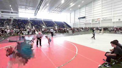 57 lbs Round Of 16 - Isaiah Hernandez, Siu Wrestling vs Kate Hubbard, Ganado WC