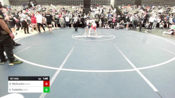 157-A lbs Quarterfinal - Aiden McGuckin, Audubon vs Vincent Faldetta, Orchard South WC