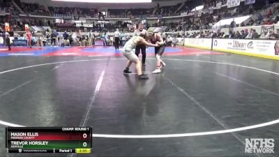 1A-4A 195 Champ. Round 1 - Mason Ellis, Madison County vs Trevor Horsley, Ashville