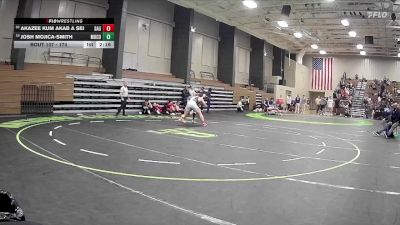 174 lbs Cons. Round 3 - Akazee Kum Akab A Sei, St. Andrews University vs Josh Mojica-Smith, Montreat College