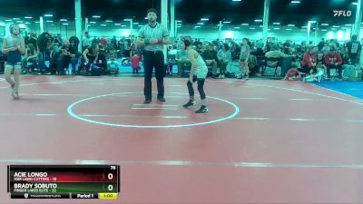 76 lbs Round 2 (10 Team) - Brady Sobuto, Finger Lakes Elite vs Acie Longo, Fair Lawn Cutters