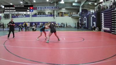 160 lbs Champ. Round 2 - Talyn Naylor, University Of Saint Mary vs Olivia Stean, Indian Hills